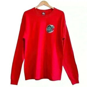 Santa Cruz Skateboard, Wave Logo, Long Sleeve T-Shirt, Size XL